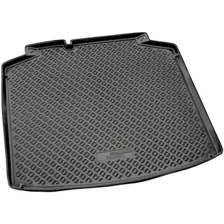 RECAMBO Kofferraumwanne für Skoda Scala, BJ ab 2018>, für Skoda Scala, 100% passgenaue Antirutschmatte, Kofferraum Schutzmatte, Gummimatte schwarz
