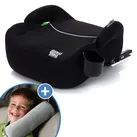 Fillikid Auto-Kindersitzerhöhung Booster i-Size ab 7 Jahre - 12 Jahre (125 cm - 150 cm) mit einklappbarer Isofix-Halterung & Getränkehalter inkl. Gurtpolster - Schwarz