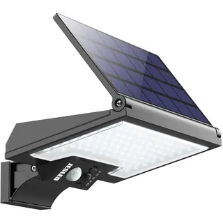 JESLED Solarleuchten für Außen, 108LEDs Solarlampen für Außen mit Bewegungsmelder, 4 Modi led Solar Strahler außen, IP65 Wasserdichte Solar Lampe Outdoor für Garten Innenhöfe Garage