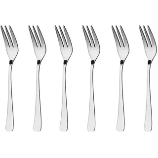 Gräwe GRÄWE® 6 x Kuchengabel Edelstahl, Serie Würzburg
