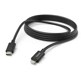 Hama 00187274 Lightning-Kabel 3 m Schwarz