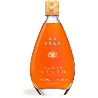 Baron Otard XO Gold Cognac, 40 Vol.-%, 70 cl / 700 ml, doppelt destillierter Premium-Cognac, gereift in Eichenfässern, mit Aromen von schwarzem Trüffel, Sandelholz und Pflaume
