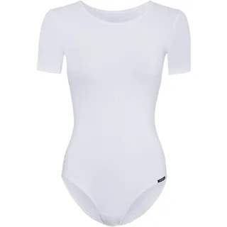 SKINY Damen, Skiny Damen Kurzarm Cotton Bodies Formender Body, Weiß, 36
