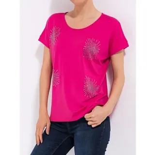 STEFFEN SCHRAUT Shirt, 1/2-Arm Ziersteine aus ECOVERO Viskose leger weit