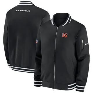 Nike Bomberjacke Nike Jacke Cincinnati Bengals Nike Coach Bomber schwarz M