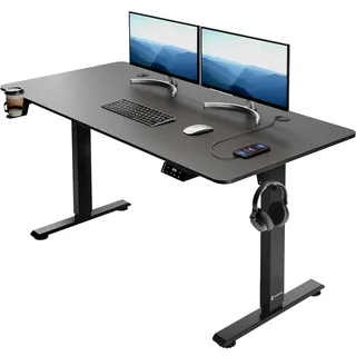 CASARIA Schreibtisch Gaming schwarz