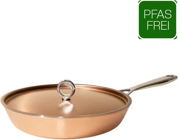 Olavson Kupferpfanne Pure Edition - 28 cm - unbeschichtet - Stielgriff