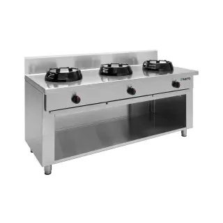 Saro Wok-Gasherd mit offenem Unterbau Modell CC/03