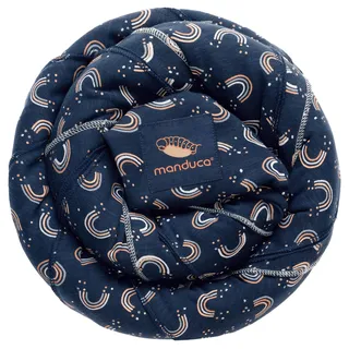 Manduca Sling - Babytragetuch - Elastische Babytrage für Neugeborene von der Geburt bis zu 15 kg - Bio-Baumwolle - GOTS zertifiziert,Rainbow Night