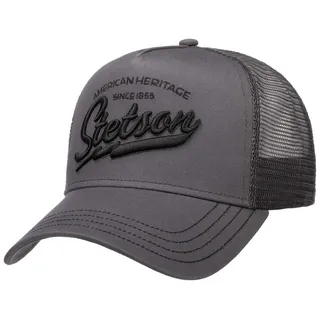 Stetson Trucker Cap Meshcap Herren Sommer Winter Baumwolle verstellbar grau One Size - Einheitsgröße