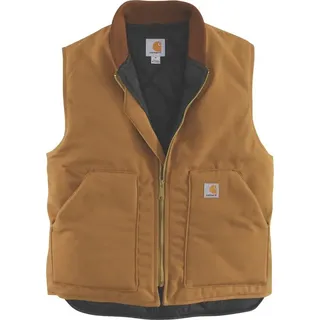 CARHARTT V01 Insulated Rib Collar Weste - Carhartt® Brown - M