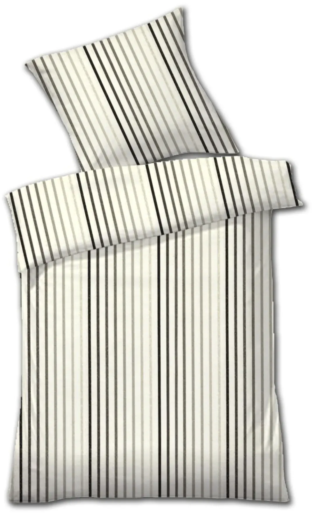 Dyckhoff Weichfrottier Bettwäsche 'Stefanie' Grau (Größe: 155 x 200 cm + 80 x 80 cm)