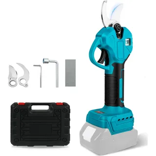 Akku Astschere Elektrische Gartenschere Drahtlose 45mm für Makita 18V Bürstenlosen Motor Elektrisch Astsäge Batterie Schere LCD zum Beschneiden von Bäumen Obstbäumen (ohne Akku und Ladegerät)