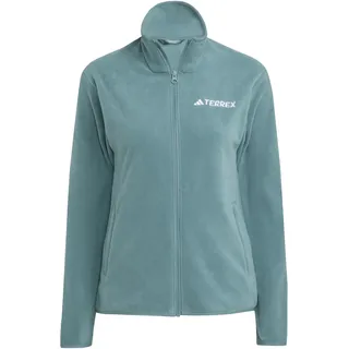 Adidas Multi Essentials Fleece Mit Durchgehendem Reißverschluss - Preloved Teal M