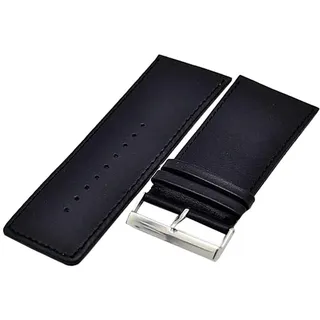 Uhrenhuette Uhrenarmband Supersoft schwarz extra breit 30mm Kalbleder 4904