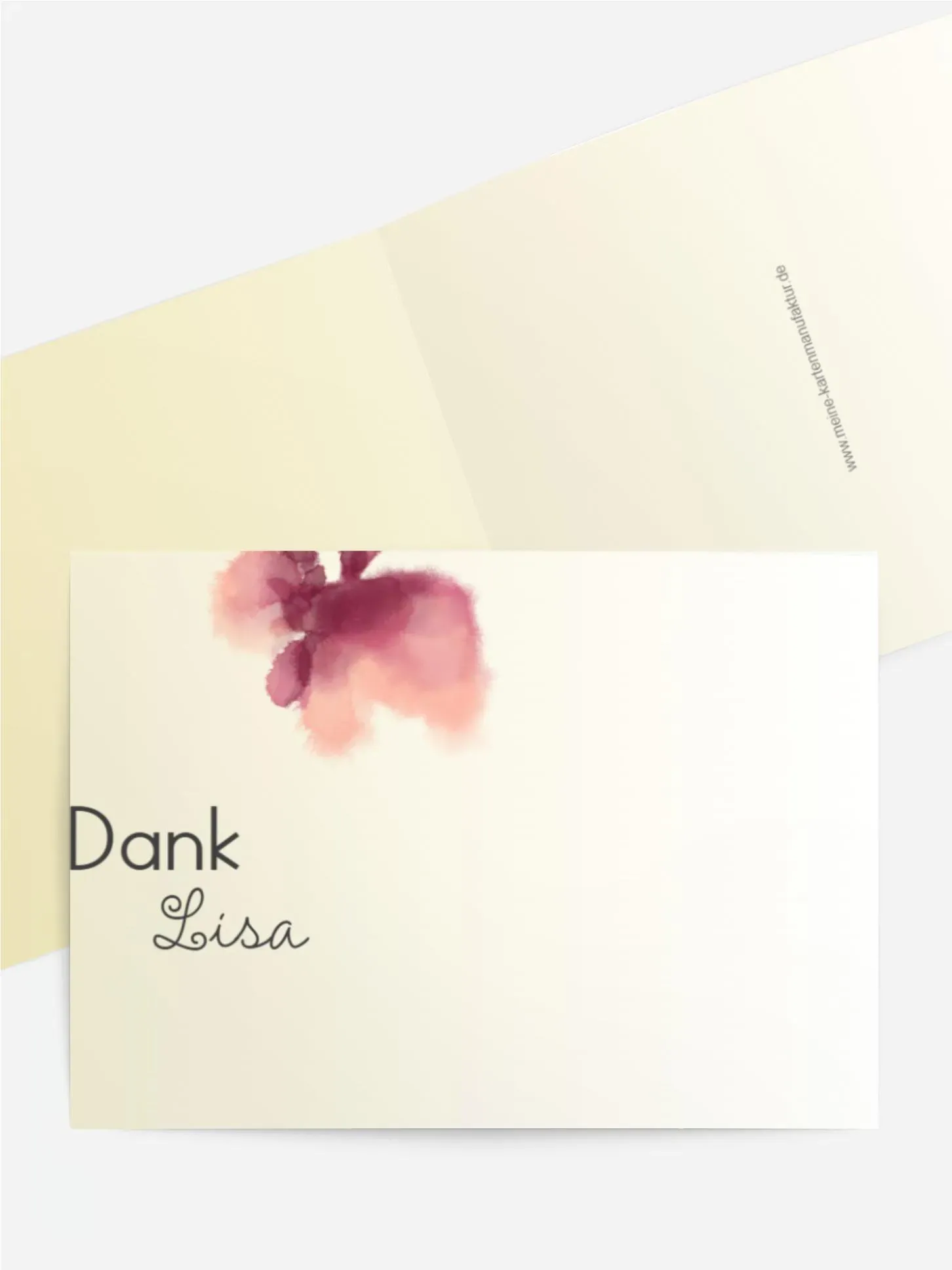 Dankeskarten selbst gestalten mit Spruch und Fotos im Onlinedesigner bei Meine-Kartenmanufaktur.de