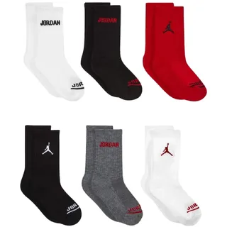 Jordan 6 PACK - Legend Crew Unisex Socken multicolor Größe 9Y-11Y Bekleidung