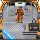 LOVPET® Kofferraumschutz Hund gesteppt mit Seiten- und Ladekantenschutz Universale Kofferraum-Schutzmatte für Hunde Hundedecke Wasserabweisend & Kratzfest mit Sicherheitsgurt und Zubehör