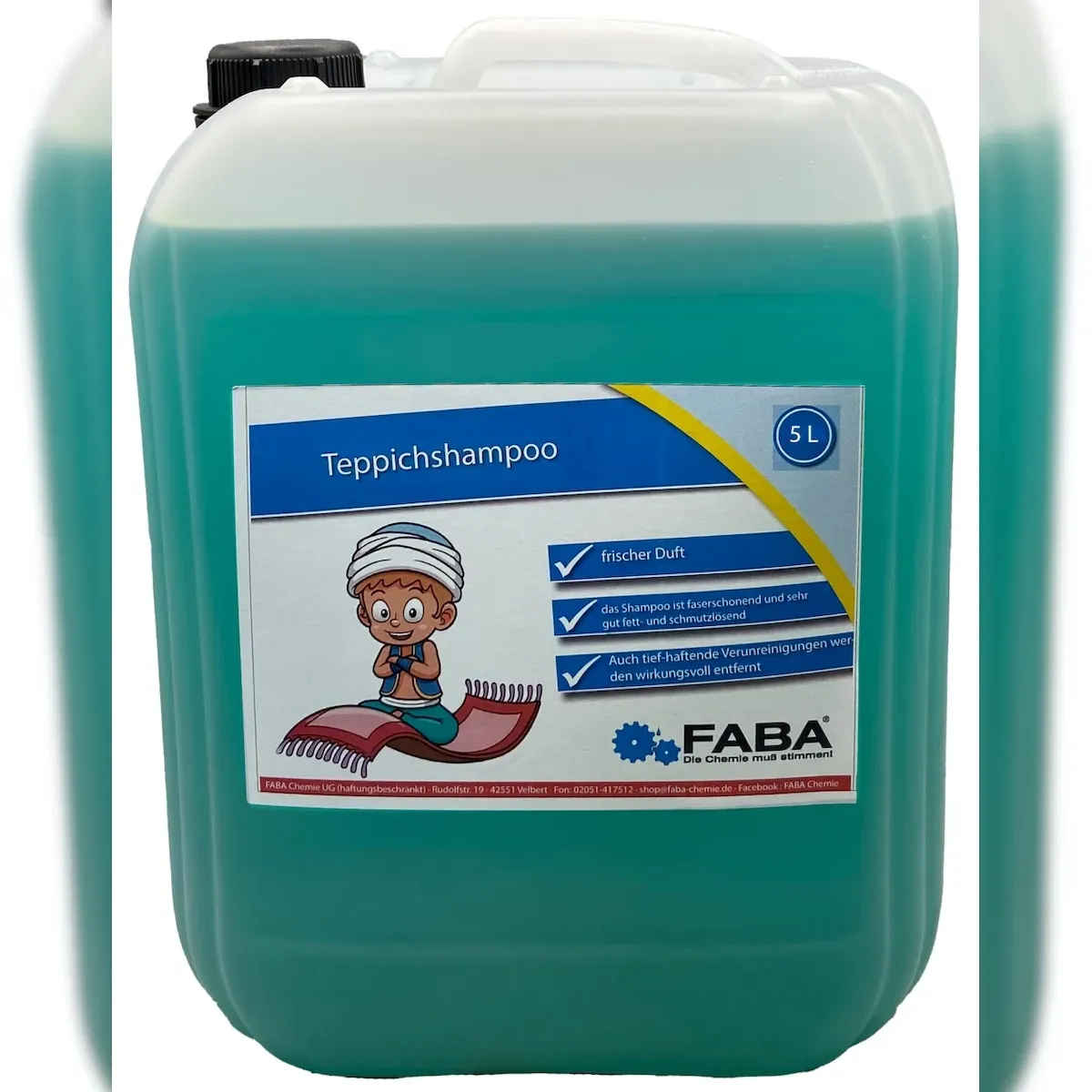 FABA Chemie 5 L Teppichshampoo, Teppichreiniger