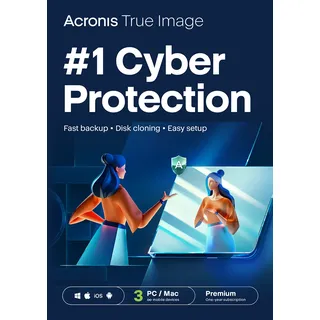 Acronis True Image Premium | 3 Geräte / 1 Jahr | 1 TB Cloud | Sofortdown...
