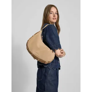 Handtasche mit Label-Applikation Modell 'Lifetime Sister', Sand, 1