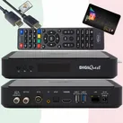TiVuSat Smartcard Schwarz + DIGIQuest Q99 4K UHD H.265 S2+T2 Combo Receiver - tivùsat zertifiziert (nicht aktiviert), HEVC HDR, Rai Mediaset LA7, PVR ready, LAN, inkl. HDMI Kabel