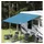 Wasserfeste Plane 240 x 300 cm Blau