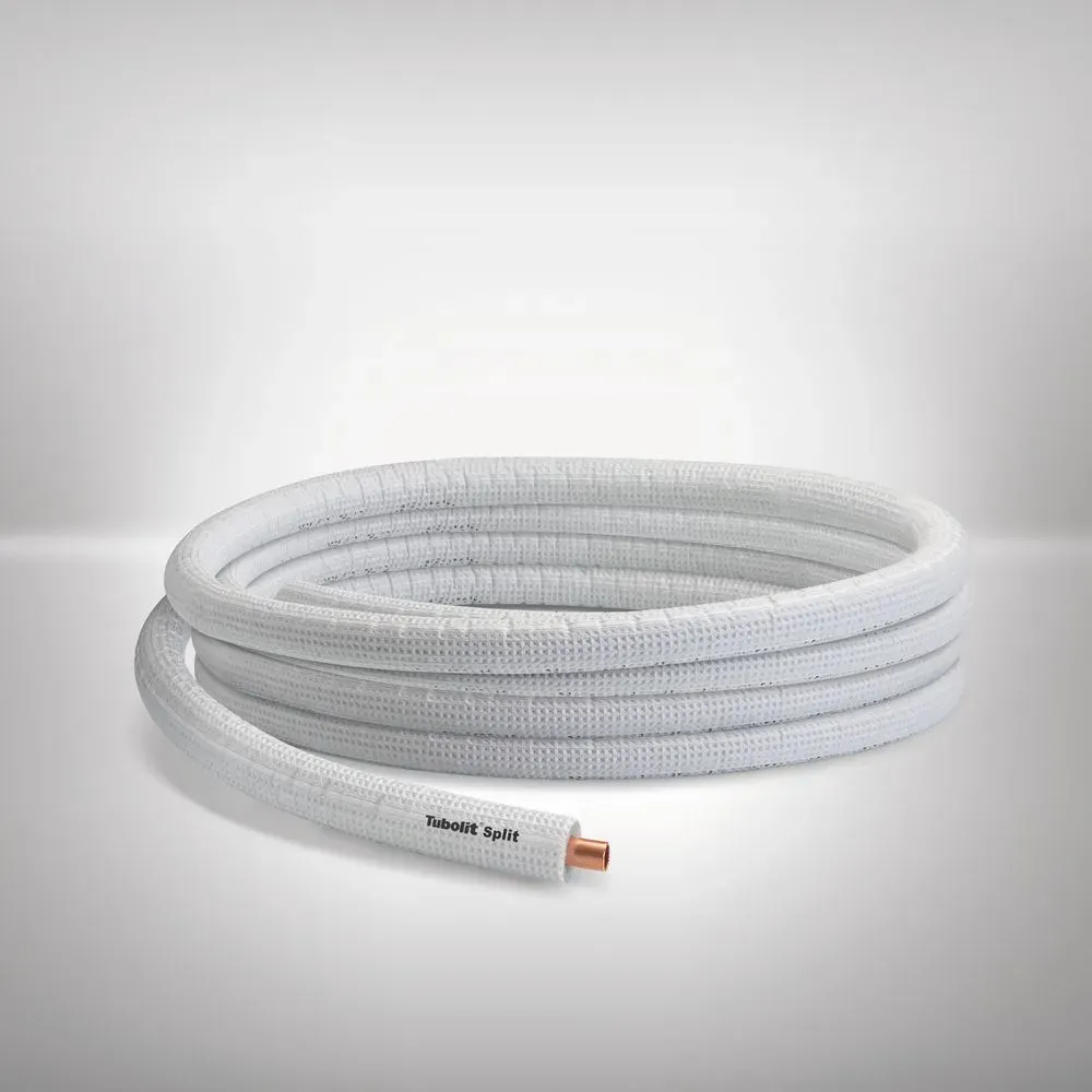 Armacell Tubolit DuoSplit Rohr, Kupferrohr, 9,53/0,8 - 15,87/0,8mm, Länge 25m, Dämmstärke 9mm, UV-beständig DZC-101688/E25