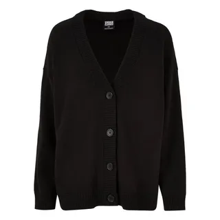 URBAN CLASSICS Strickjacke in black | Gr.: 4XL