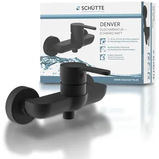 Schütte DENVER Duscharmatur Einhandmischer Schwarz matt