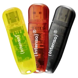 USB-Stick USB 2.0 Gelb, rot schwarz
