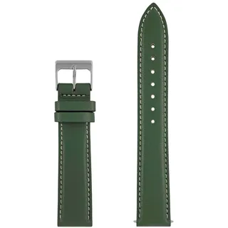 Iron Annie Recycled Zeppelin leather strap green 20mm (20 mm, Leder), Uhrenarmband, Grün