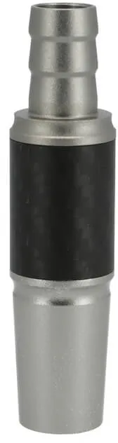 INVI Schlauchanschluss Alu-Carbon 18/8er | Anthrazit