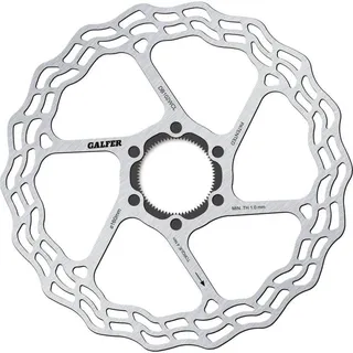 GALFER Road Wave Cl Bremsscheibe - Silver - 160 mm