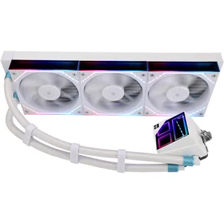 TR Thermalright Frozen Infinity 360 Weiß Liquid CPU Kühler, 360mm Aio Kühler-Infinity Spiegel Lichteffekt, 2000U/min, für AM4/AM5, Intel LGA1851/1700/1150/1151/2011
