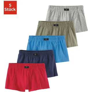 H.I.S. Boxer in rot, blau, khaki, marine, grau-meliert