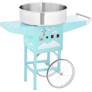 Royal Catering Zuckerwattemaschine mit Wagen 52 cm 1200 W türkis
