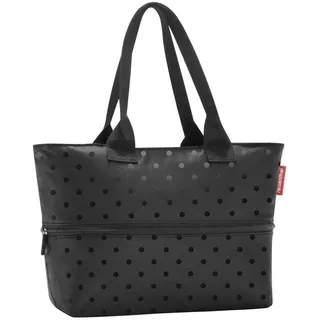 glossy dots black - Großraumtasche - Platz für den kleinen und den großen Einkauf