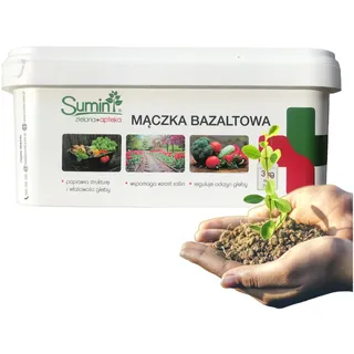 Pflanzendünger 3kg - Basaltmehl-Dünger - Schneckenkorn - Gesteinsmehl - Zuverlässiger und schneller Schneckenschutz - Mehrnährstoffdünger