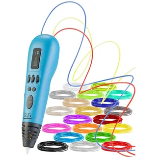 FreeSculpt 3D-Drucker-Stift, Multi-Filament-System, Farbauswahl, 20 PLA-Filamente