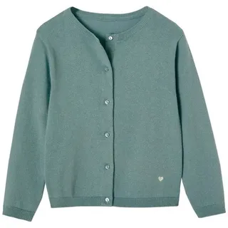 vertbaudet Cardigan Mädchen Strickjacke BASICS grün 98/104