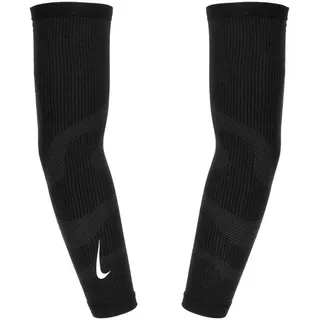 Nike Zoned Knit - Erwachsene Arm Sleeves Armschoner, Black/dk Smoke Grey/Silver, S/M