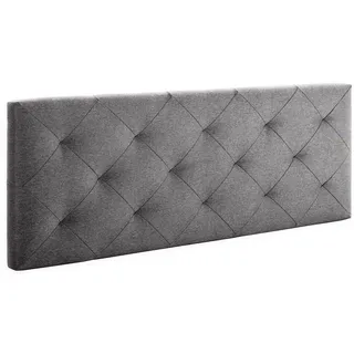 Marckonfort VS Venta-stock Kopfteil, Grau, Textil, 8x60x160 cm. Schlafzimmer, Betten