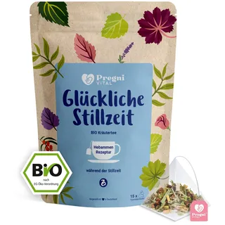 Glückliche Stillzeit BIO Schwangerschaftstee mit Bockshornklee - von PregniVital® 15 St Tee