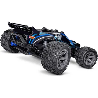 TRAXXAS RC-Auto Rustler 4WD 3CH RTR blau (67164-4-BLUE)