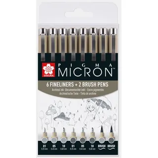 Sakura Pigma Micron Fineliner set | 8 Stück(e)