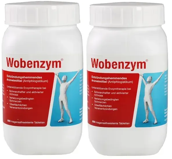 WOBENZYM enteric-coated tablets 2x 800 pcs. (double pack)