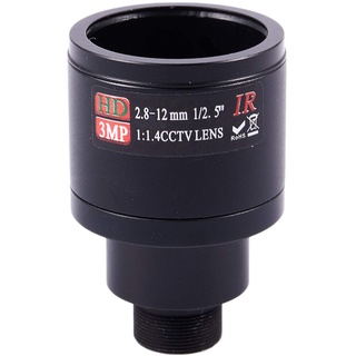 Wlauqueta HD CCTV Objektiv 3.0MP M12 2.8-12mm Varifocal CCTV IR HD Objektiv, F1.4, manuelle Einstellung Zoom
