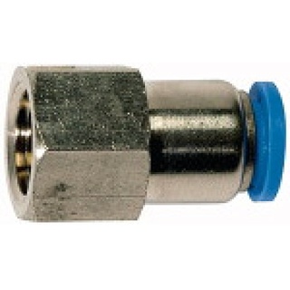 Riegler Gerade Steckverschraubung »Blaue Serie«, G 1/2 innen, Ø16 mm