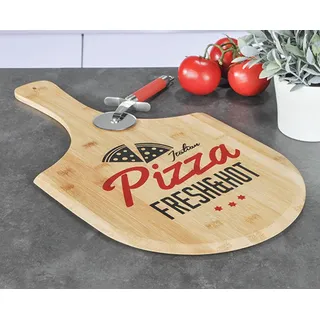 chefware Pizzaschneidebrett Holz 1 53,5 x 30,5 cm Braun